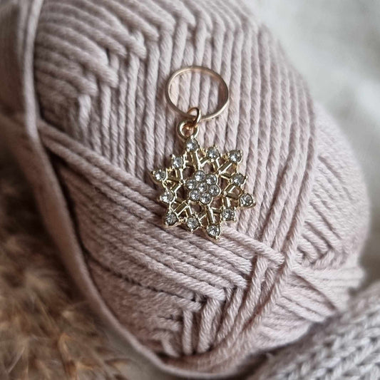 (VINTERNYHET) Snøkrystall med bling - Maskemarkør