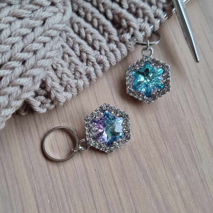 (VINTERNYHET) Snøkrystall med bling - Maskemarkør