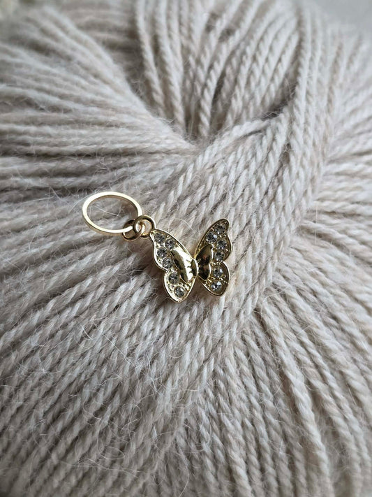 (VÅRNYHET) Sommerfugl med bling - Maskemarkør