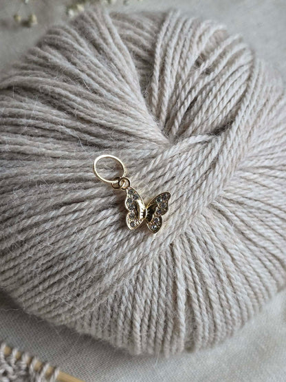 (VÅRNYHET) Sommerfugl med bling - Maskemarkør